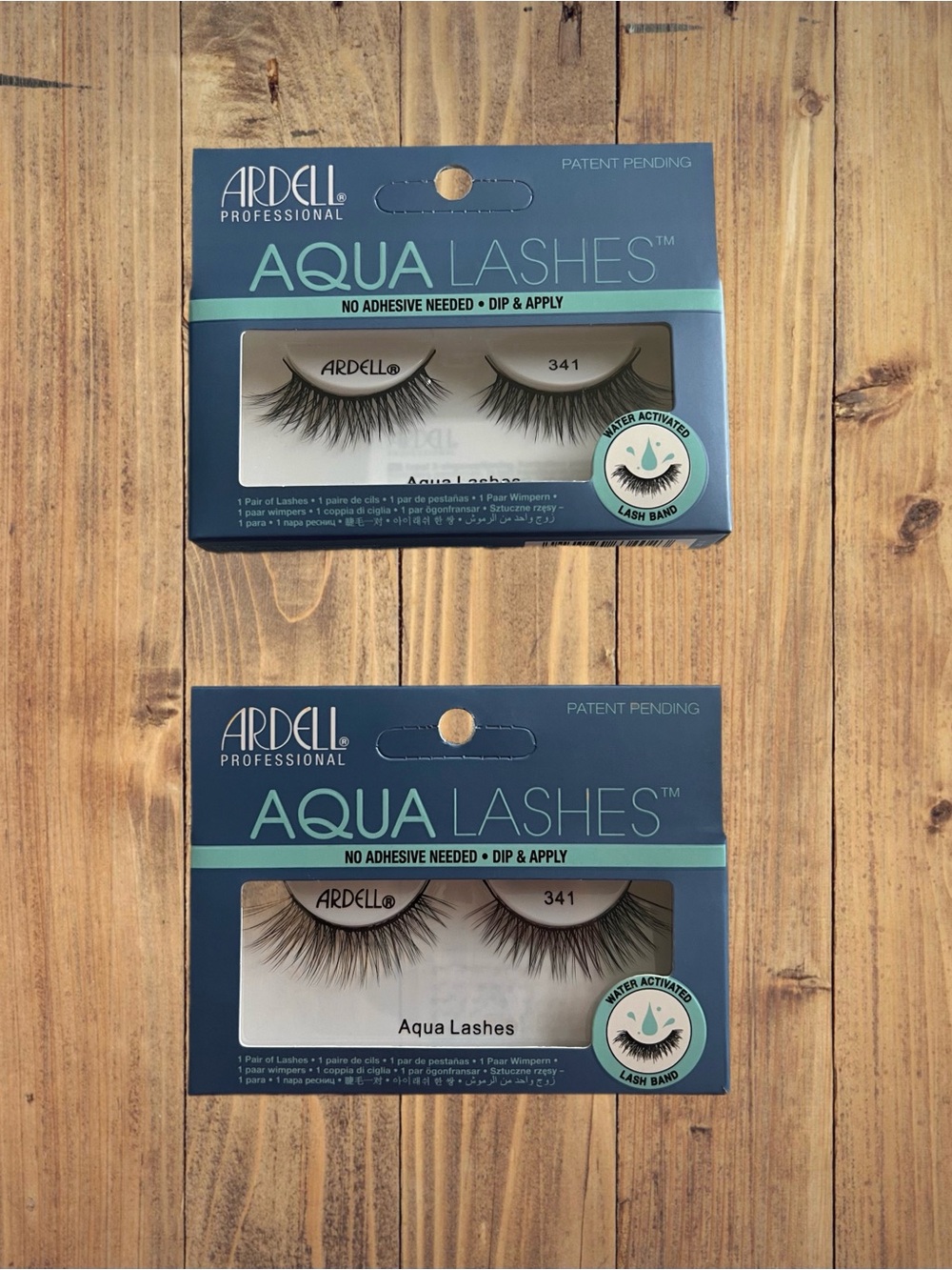Ardell Aqua Lashes 341 Water-Activated No-Glue Lashes - Bundle of 2